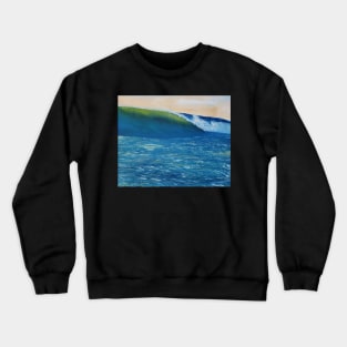 Billow in the sea oil painting by tabitha kremesec Crewneck Sweatshirt